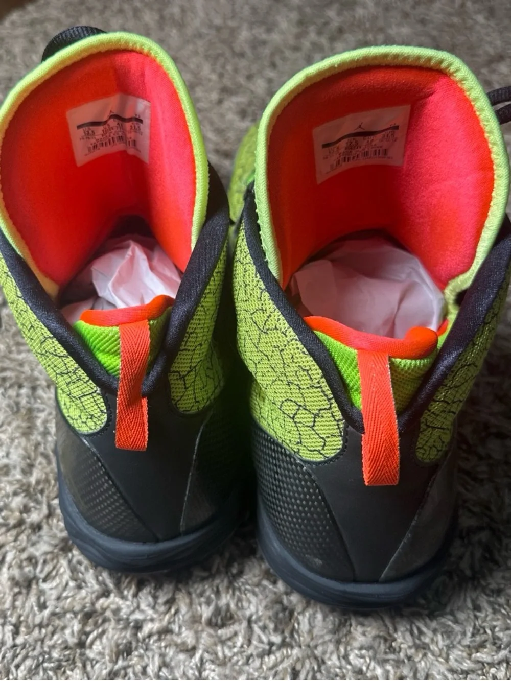Jordan vibrant neon